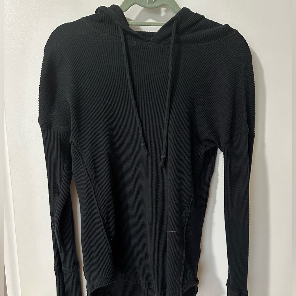 Women’s Abercrombie and fitch black waffle hoodie